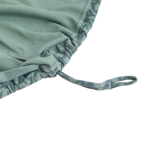 Patagonia Activewear Halter Top XS Blue Aqua Crisscross Drawstring Bottom - Picture 12 of 13